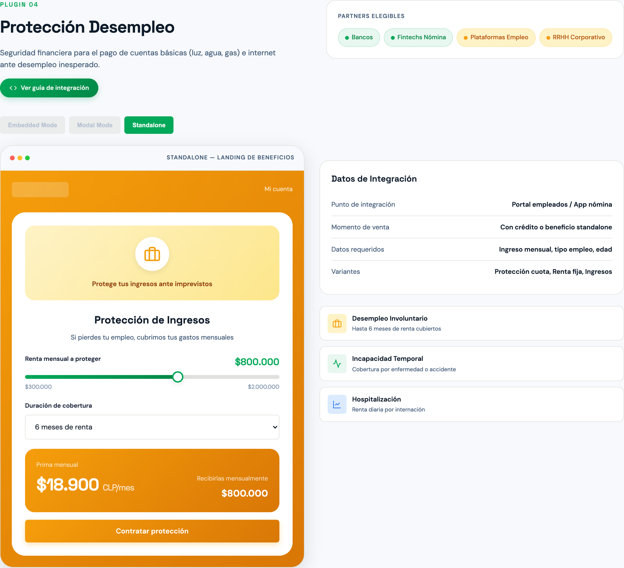Plugin Protección Desempleo - Modo Standalone